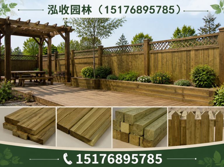 中卫防腐木展示图